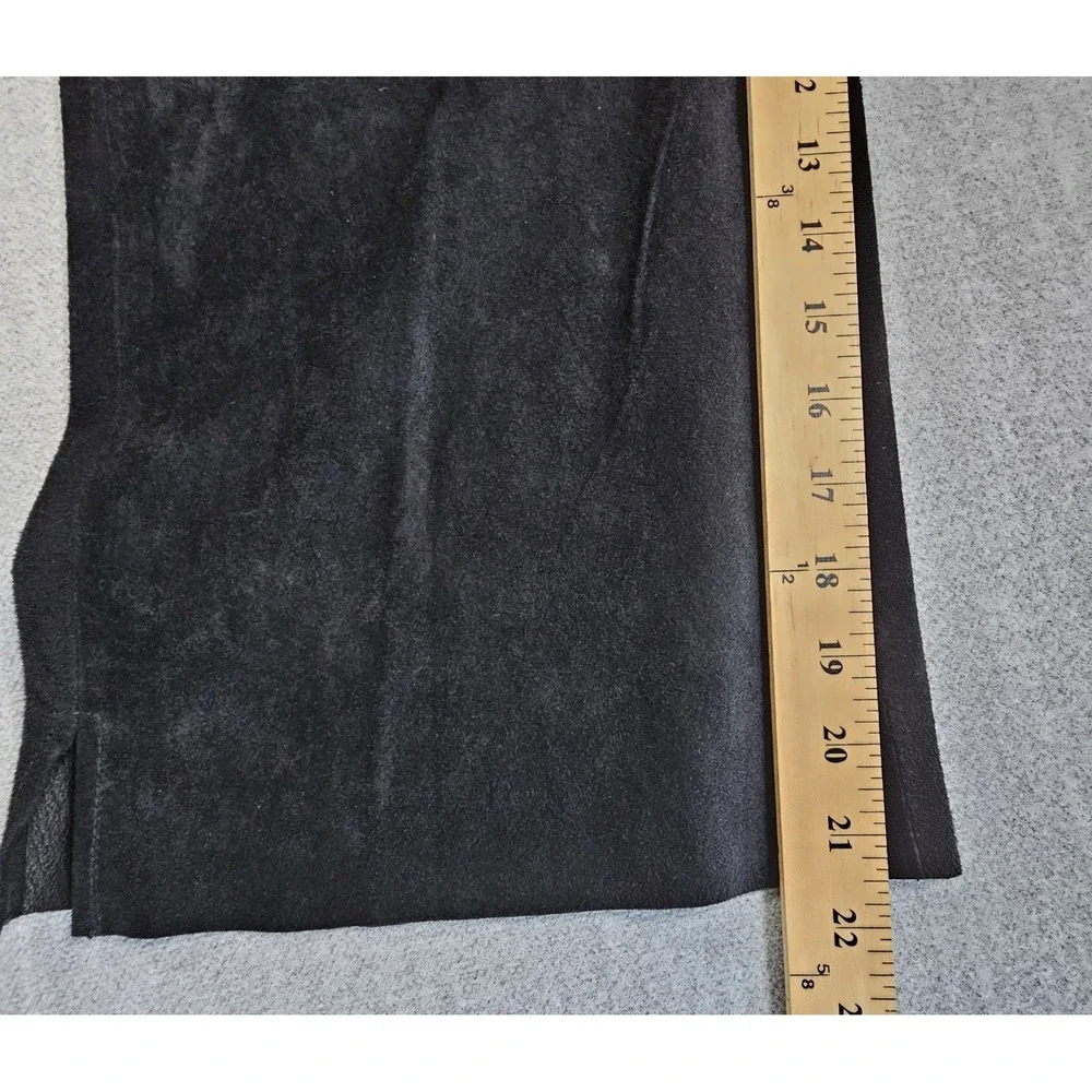 Provence D'amore Women's Black Suede Leather Capri Sz 8‎
